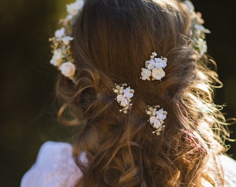 White Flower First Communion Hair Clip1st Communion Hair ClipBaptism Hair ClipChristening Hair ClipWedding Hair ClipHair Piece