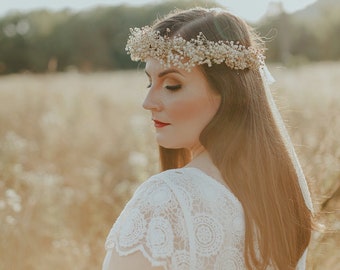 Baby S Breath Flower Crown Natural Bridal Hair Wreath Etsy Ireland Baby S Breath Flower Crown Natural Bridal Hair Wreath Etsy Ireland