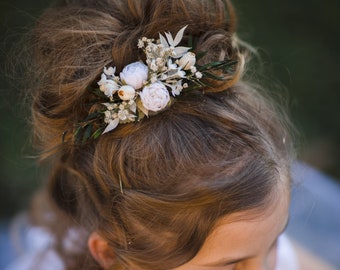 White Flower First Communion Hair Clip1st Communion Hair ClipBaptism Hair ClipChristening Hair ClipWedding Hair ClipHair Piece