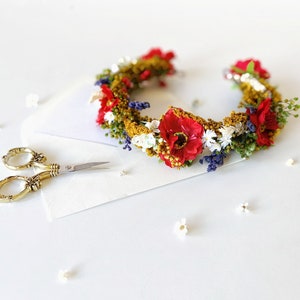 half headband poppy floral half headband poppy floral