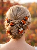 Fall Dried Flower Hairpins: Autumn Wedding Hair Accessories product logo