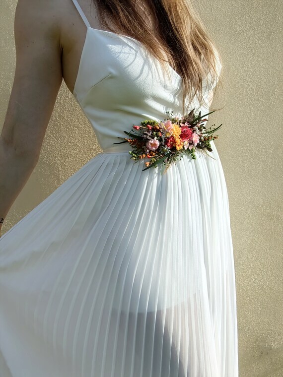 Ceinture Fleur Strass Femme - Accessoire Mariage Et Baby Shower