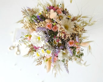 Meadow spring bouquet Bridal flower bouquet Daisy Wildflowers bouquet Lavender bridal bouquet Summer wedding Bridal accessories Magaela