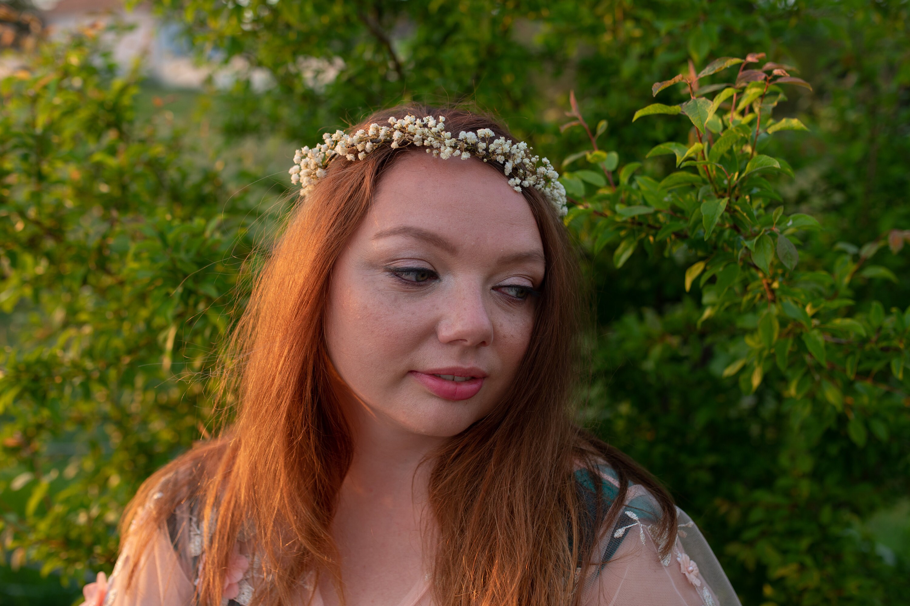 Baby's Breath Flower Crown Natural Bridal Hair Wreath Etsy UK