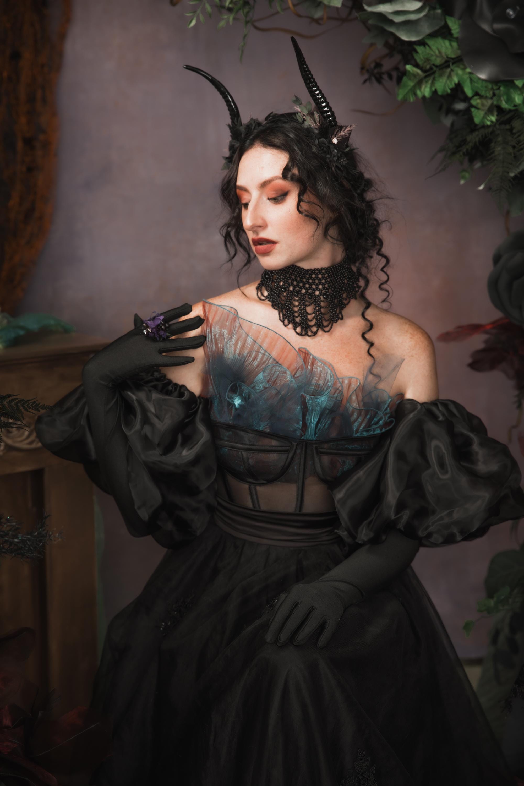 Handgeschmiedete Haarspangen – Wicca-Hexen-Stylingnadeln, Schwarz | Für Renaissance-Festival & Alltag