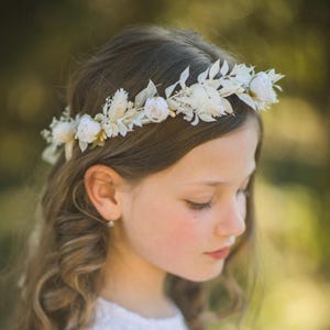 1 pezzo Corona di fiori di rosa rosa stile boho per sposa e matrimonio