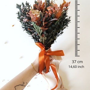 Terracotta bridal bouquet Rustic autumn wedding Boho bridal bouquet Fall wedding Terraccota wedding Boho bridal bouquet Magaela Bride to be image 8