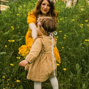 Momia y yo coronas de flores a juego Coronas de flores Madre e hija tocados De la flor chica Accesorios de boda Corona de peonía rosa Magaela imagen 7