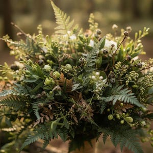Woodland Wedding Crown – Preserved Fern Bridal Headpiece – Forest Boho Hair Wreath image 13