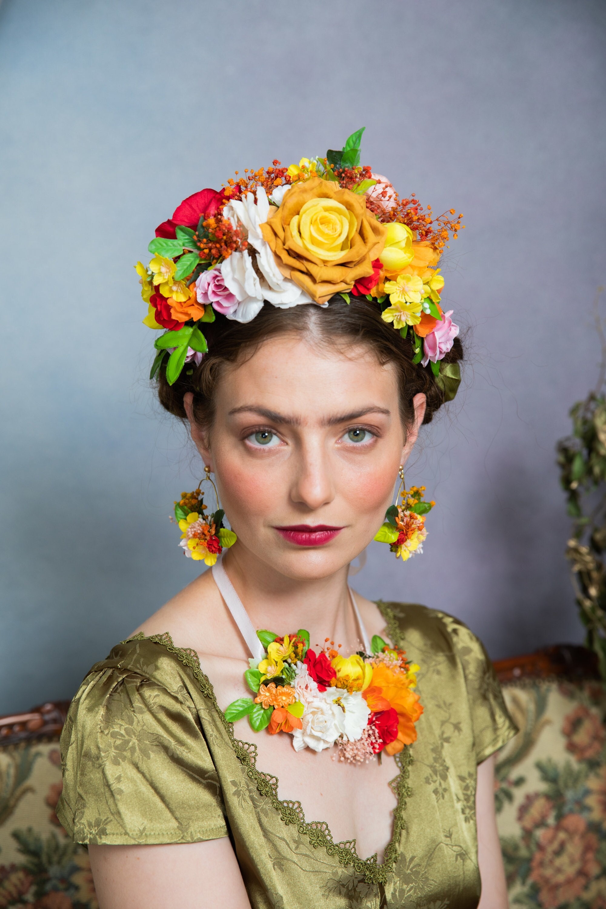 Lurrose Blumen-Haarband Set – 5 Stück, Bunt & Flexibel Für Festivals, Hochzeiten & Fotos