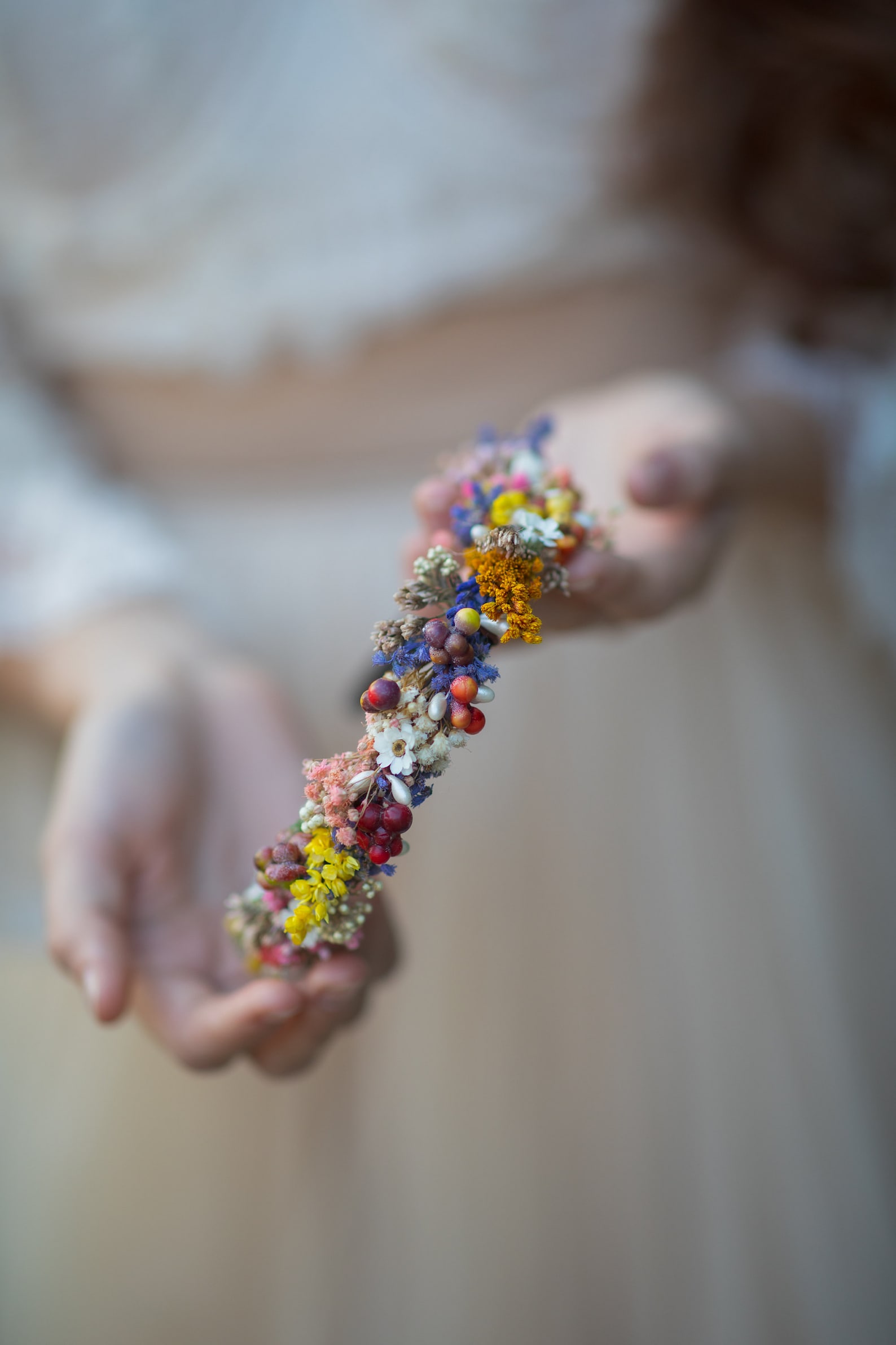 dried flower headpiece