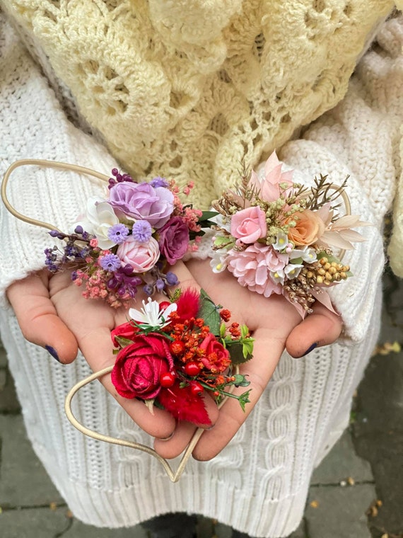Floral Hair Tie: Wedding Accessories, Romantic Flower Girl  display picture 3