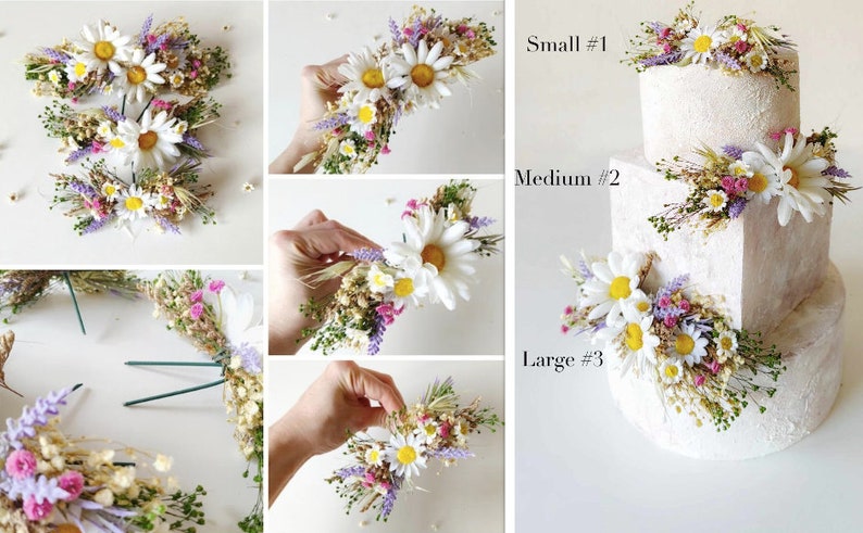 Meadow spring bouquet Bridal flower bouquet Daisy Wildflowers bouquet Lavender bridal bouquet Summer wedding Bridal accessories Magaela image 10