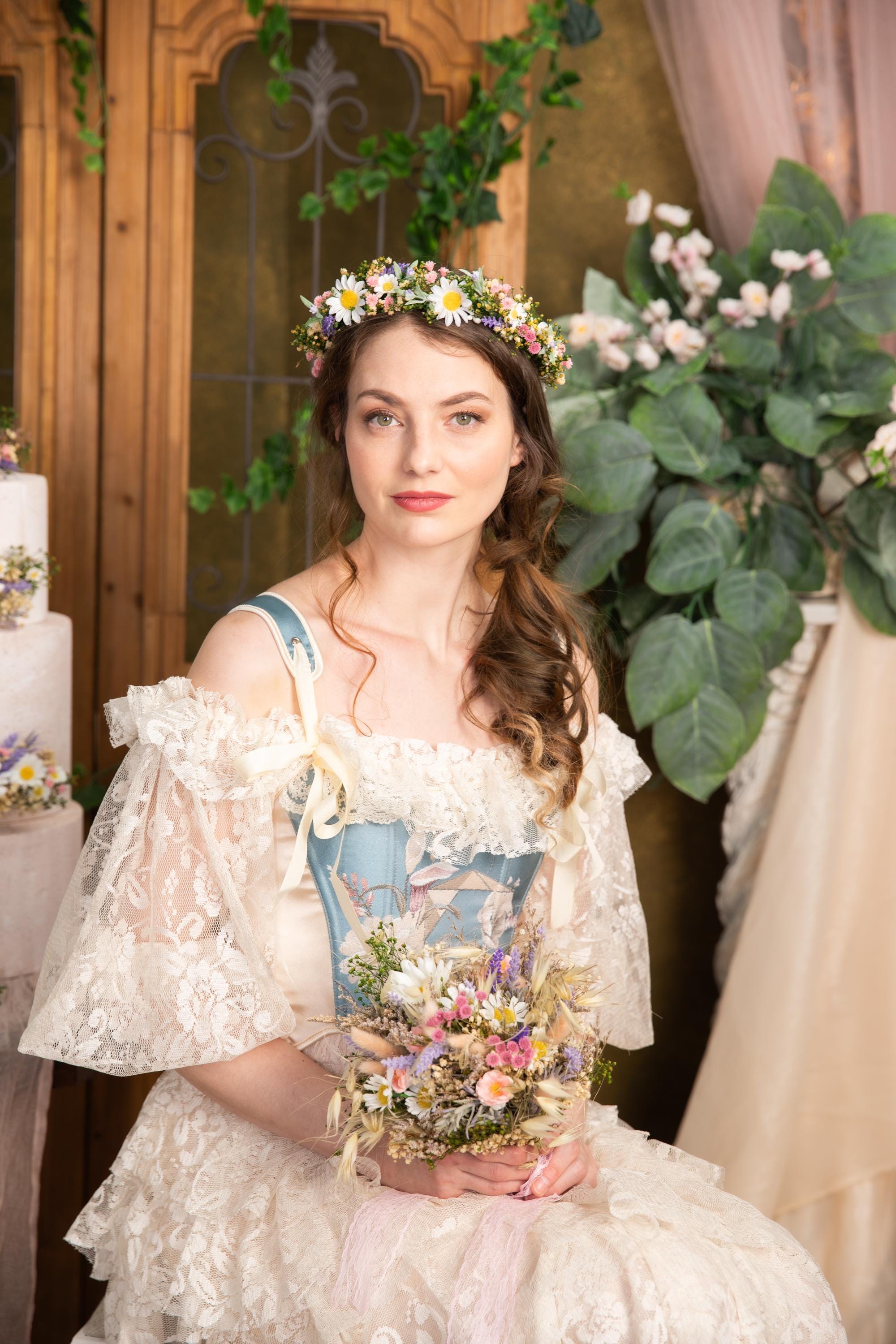 Daisy Flower Crown: Meadow Bridal Hair Wreath - Etsy