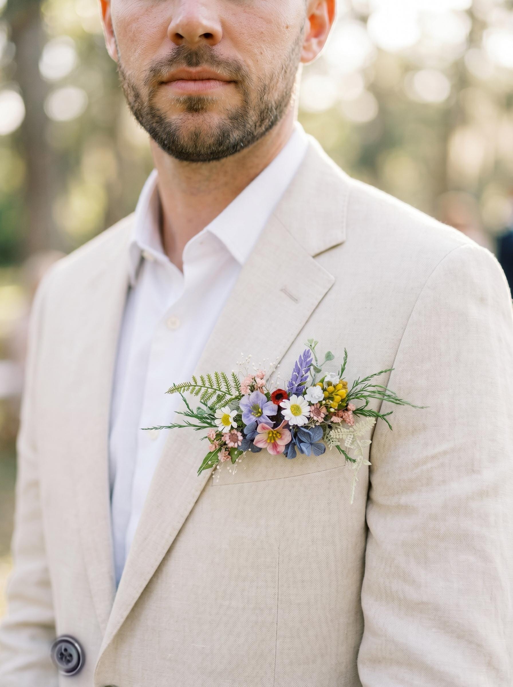 boutonniere on a dress shirt How to pin a boutonniere to a dress shirt