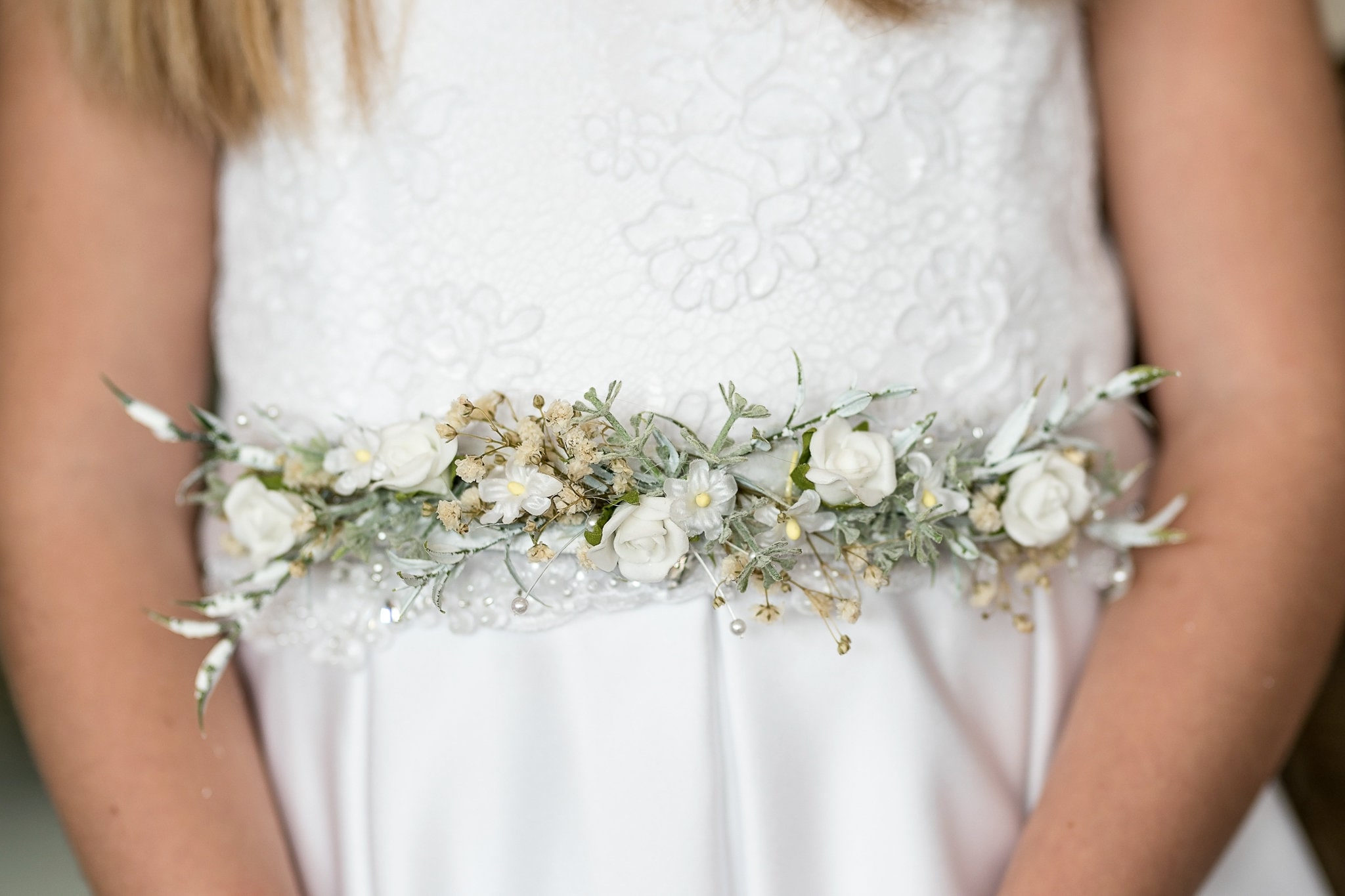 Primera comunión con Cinturón dama - Etsy España