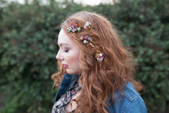 Set Of Hair Accessories Mini Hair Comb Hair Pins Natural Etsy