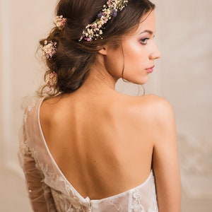 Épingles à cheveux de fleurs de mariée Fleur de cheveux romantique Bijoux de mariage Fleurs de coiffure Bride to be Hochzeit Magaela accessoires Fait à la main Personnalisable image 3