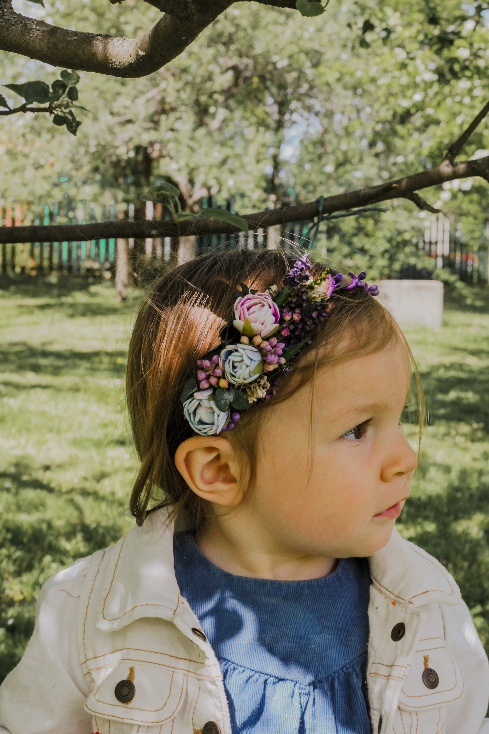 Kinder Blumen Haarband mit Pfingstrosen Pastell Hochzeit Haarband Blumen Mädchen Ringträger Kopfschmuck Blumen Accessoires Rosa und blaue Pfingstrose Kopfschmuck