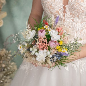 Small summer bouquet Flower bouquet for bridesmaid Wildflowers bouquet Spring bouquet Summer wedding Spring wedding Garden wedding bouquet