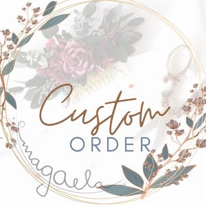 5x hairpin, 1x hair vine CUSTOM ORDER