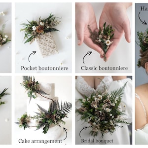 Pine Cone Bridal Hair Comb: Woodland Wedding Hair Accessory image 11