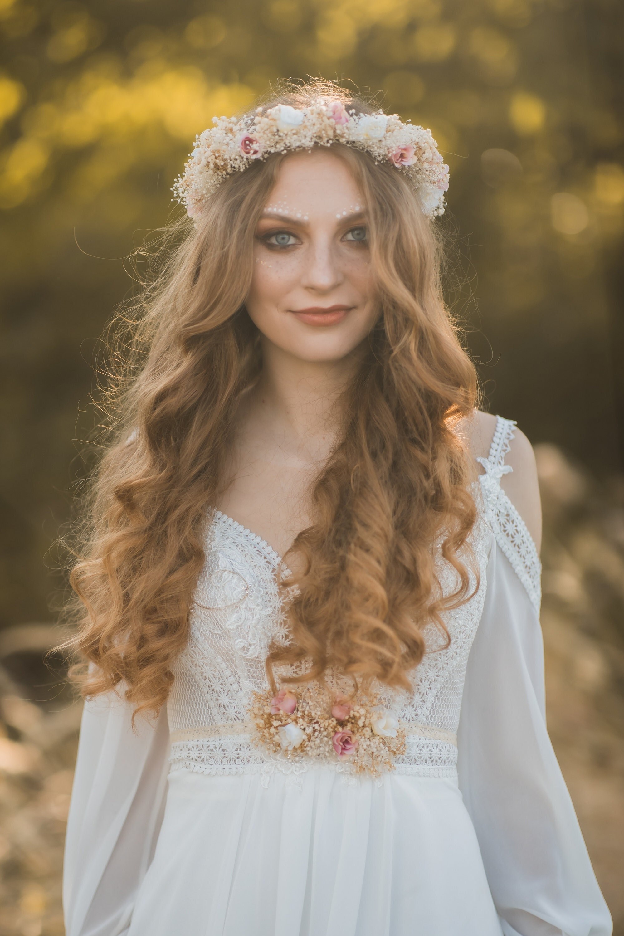 Romantic Dried Baby S Breath Hair Crown Rustic Wedding Etsy Uk Romantic Dried Baby S Breath Hair Crown Rustic Wedding Etsy Uk