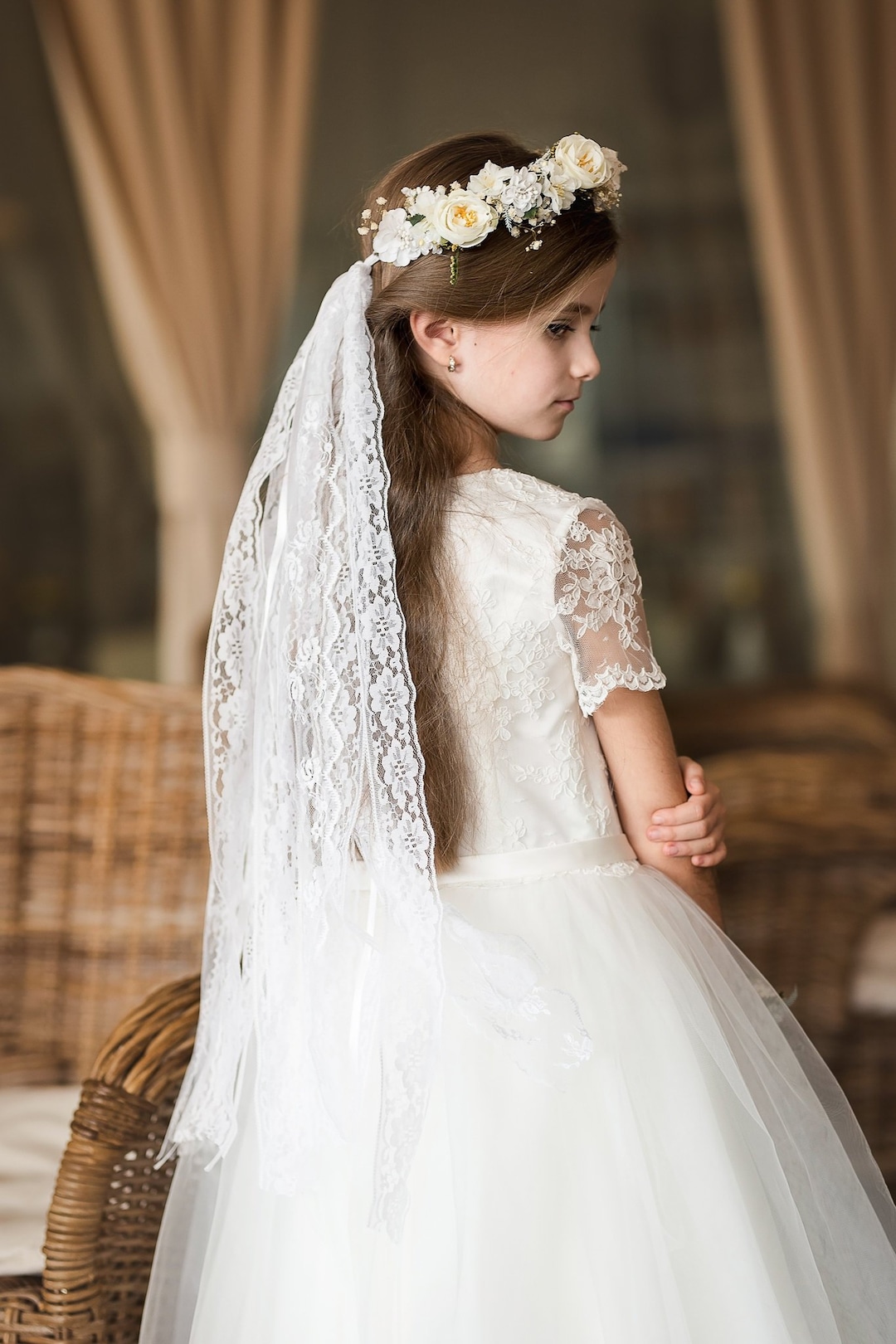 Velo Vestidos De Primera Comunion Tradicionales Estilos