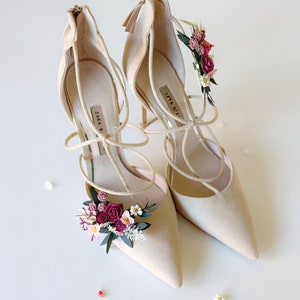 Flower Shoe Clips Romantic Bridal Shoe Clips Flowers for Shoes Bridal ...