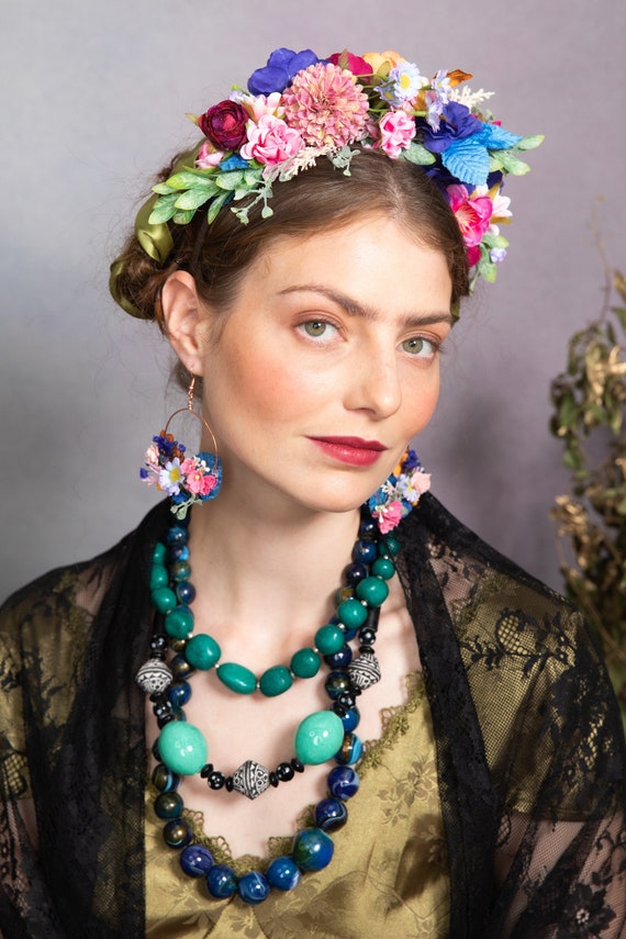 Fascia per capelli da donna, motivo: floreale