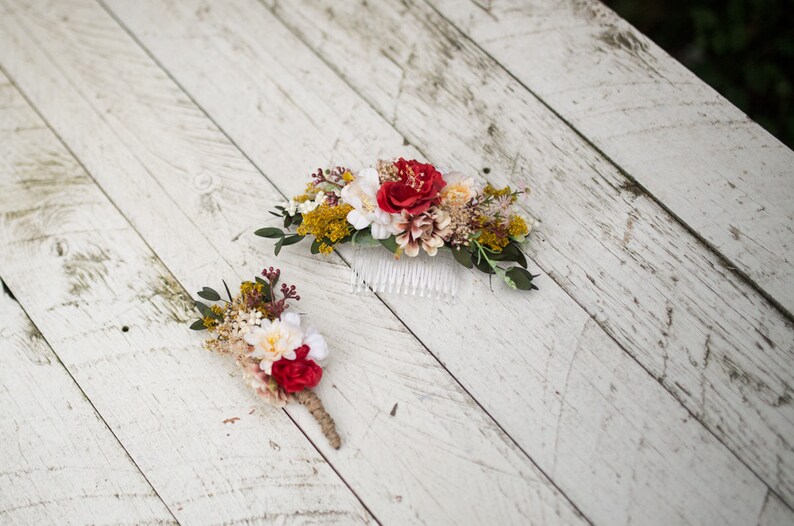 Romantic corsage Wedding accessories Groom corsage Wedding corsage for groom Grooms boutonniere Wedding feather Wedding accessories