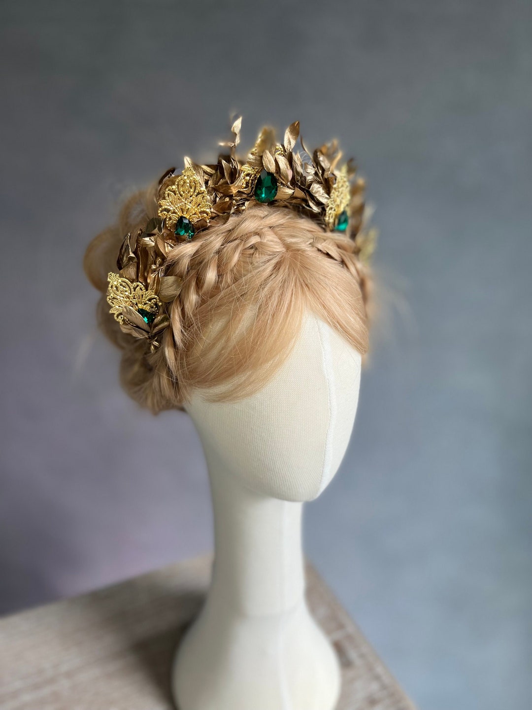 Wholesome Golden Floral Tiara – FairytaleCreators