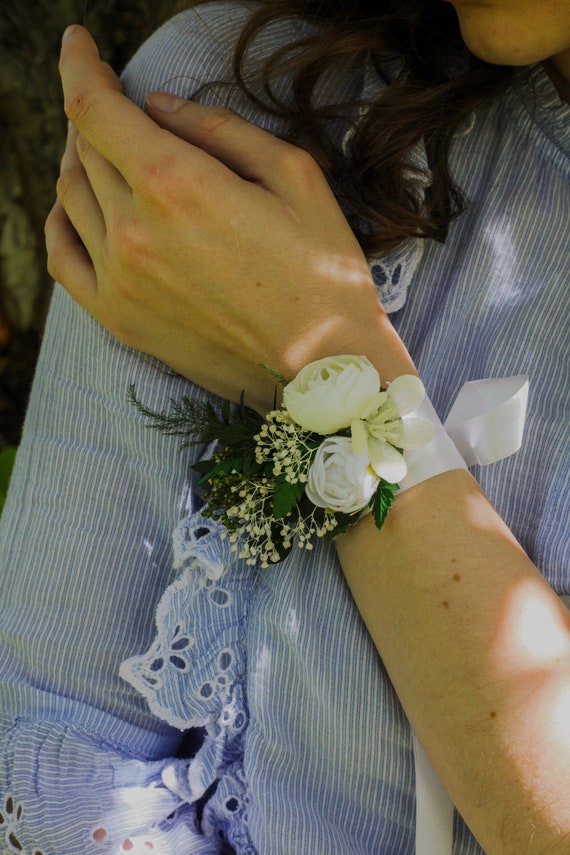 Bridal flower bracelet best sale