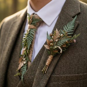Woodland Wedding Crown – Preserved Fern Bridal Headpiece – Forest Boho Hair Wreath image 10