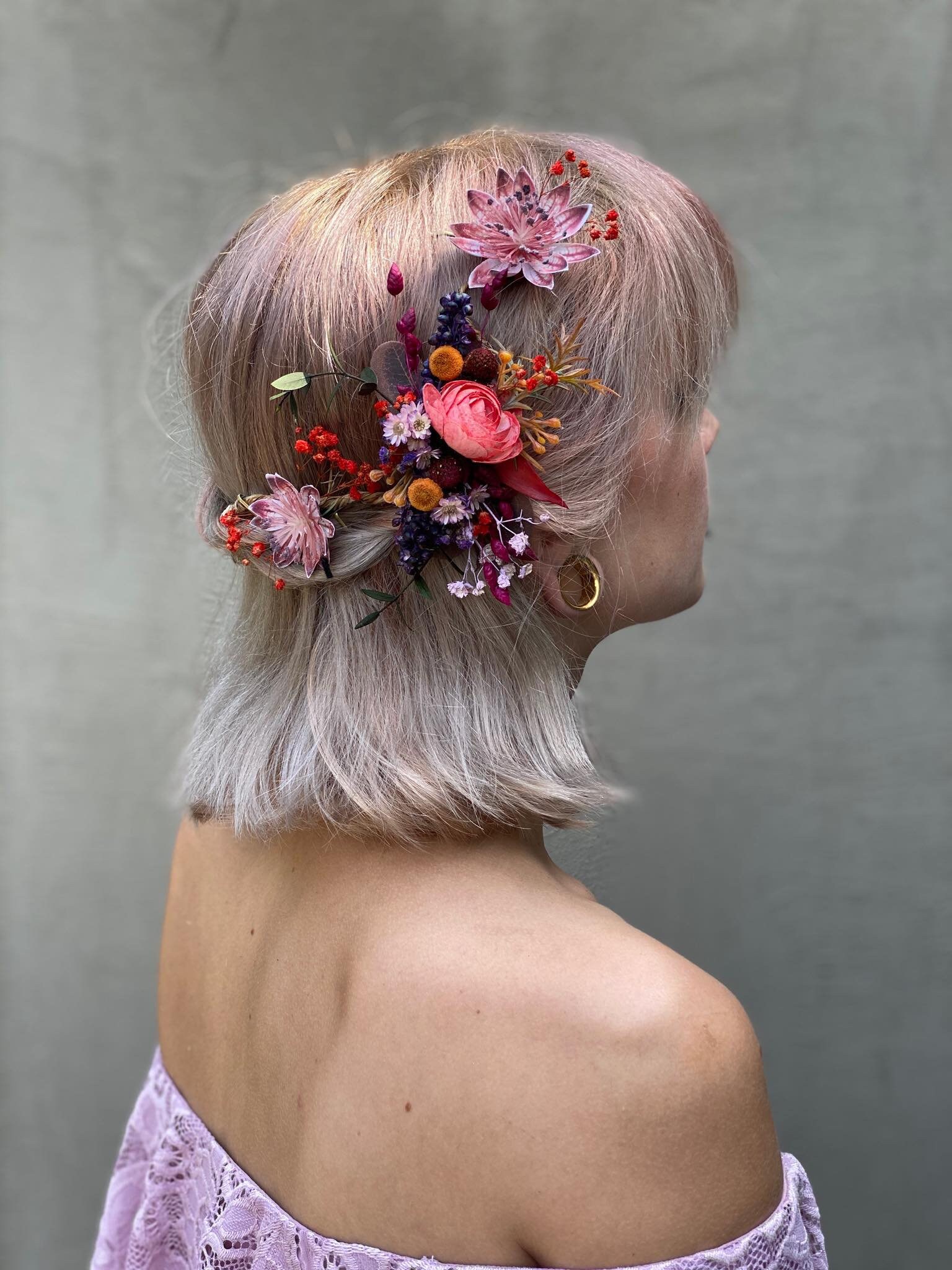 Beautiful hair accessory bendable / wedding Bendable Hair Comb - Etsy main image 3