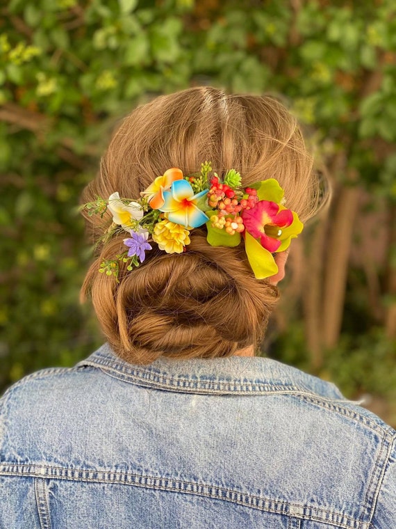 Perfect agitatie marge Exotische bloem haar kam Plumeria tropische bruiloft - Etsy België