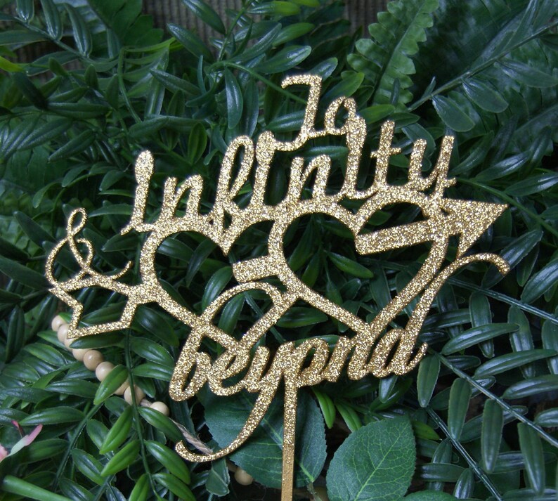 TO INFINITY and BEYOND Cake Topper Wedding Anniversary Etsy