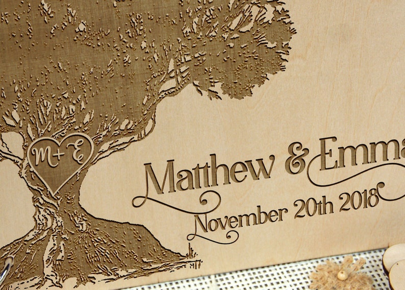 Custom Gift for Couple Memory album Photo Prop Bridal ShowerWeddingAnniversary Gift Rustic Wedding Personalized Wedding Guest Book