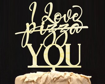 Custom Elegant Rustic Cake Topper - Wedding CakeTopper - Bridal Shower - Anniversary Topper - I Love You Topper. Celebrate in style!!