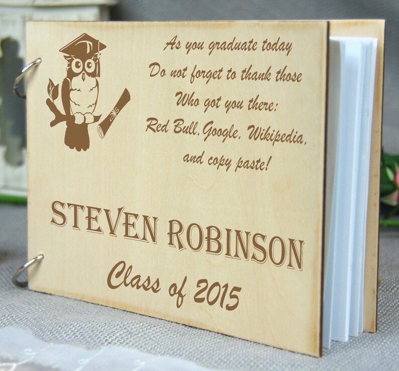 Personalized Graduation Guest Book Memory Autograph Etsy