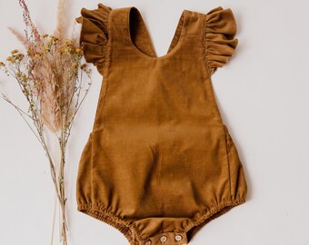 corduroy baby romper