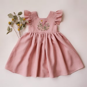 lakelyn floral embroidered mini dress Lilou French Cutwork Embroidery Ruffle-Sleeve Top in Cotton & Linen main image 1