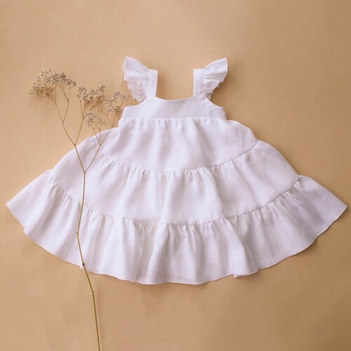 Powder Linen Boho Dress Etsy