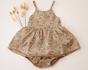 Baby Girl Skirted Bubble Playsuit in Theresa Liberty Fabric