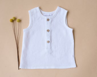 Kids Linen Tank Top | Color Milk