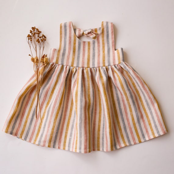 Rainbow linen dress 2025