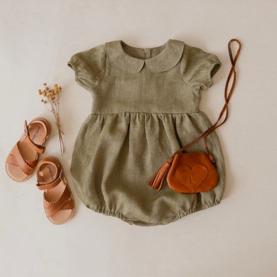 baby linen romper