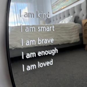 Kids Mirror Affirmation Sticker | I Am Affirmation | Vinyl Sticker Decal | Classroom Affirmations