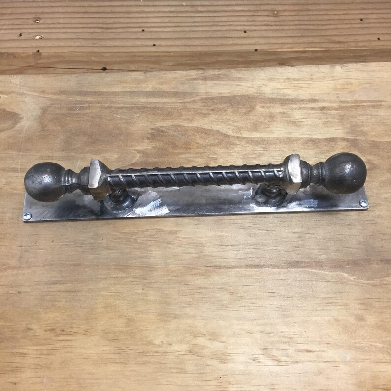 Door Gate Pulls Handles. Rebar Handles. Decorative Iron Etsy