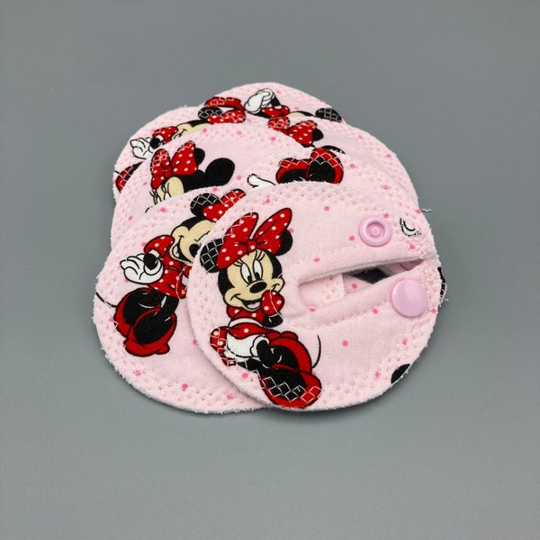 Feeding tube pads, Set of SEVEN, bamboo, cotton, G tube, J tube, GJ tube, button buddy, PEG tube dressing pad, tube feeding, Minnie Mouse**